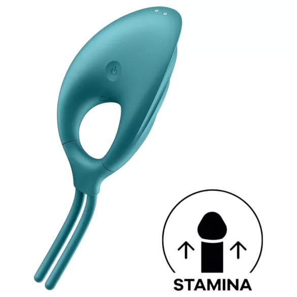 Satisfyer Swordsman - anneau pénien vibrant rechargeable (vert)