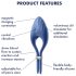 Satisfyer Duelist - anneau vibrant rechargeable pour pénis (bleu)