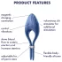 Satisfyer Duelist - anneau pénien vibrant rechargeable (bleu)