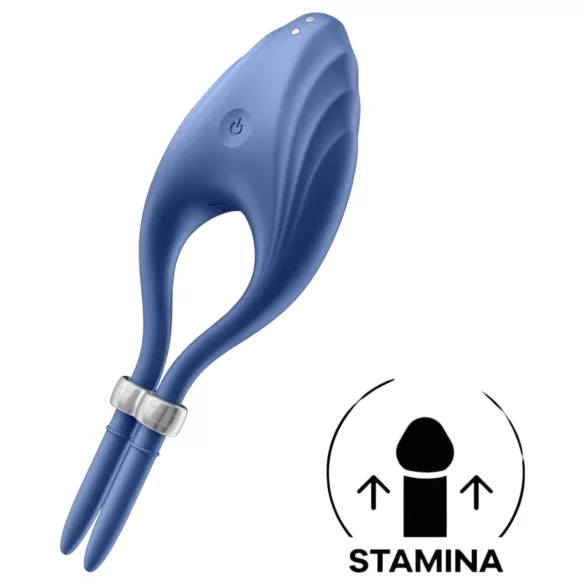 Satisfyer Duelist - anneau pénien vibrant rechargeable (bleu)