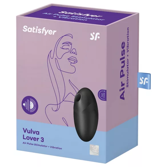 Satisfyer - stimulateur clitoridien à ondes d’air - noir