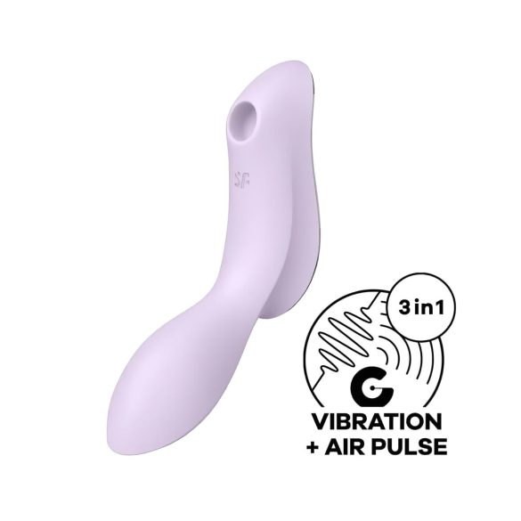 Satisfyer Curvy Trinity 2 - Vibromasseur 2en1 à ondes d'air (violet)