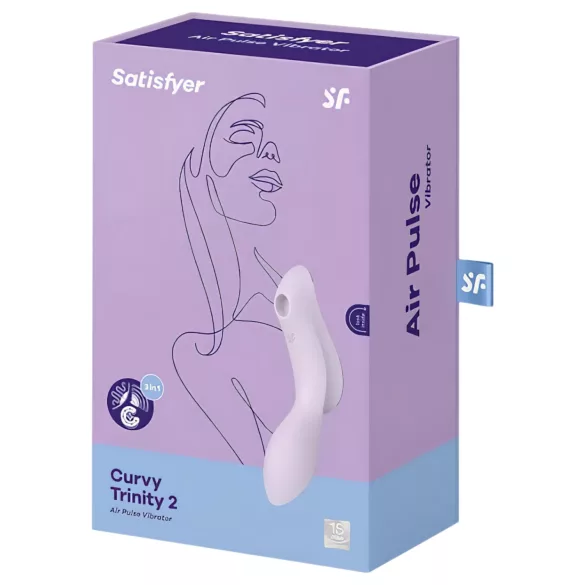 Satisfyer Curvy Trinity 2 - stimulateur clitoridien et vibromasseur 2en1