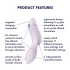 Satisfyer Curvy Trinity 2 - stimulateur clitoridien et vibromasseur 2en1