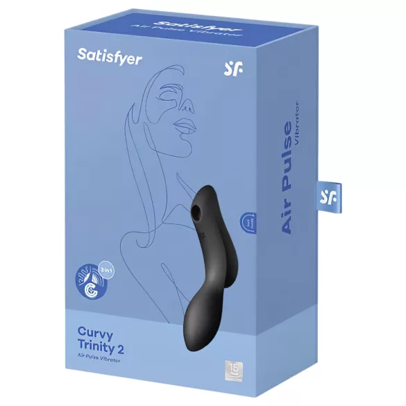 Satisfyer Curvy Trinity 2 - stimulateur succion et vibration 2en1 - noir