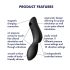 Satisfyer Curvy Trinity 2 - vibrant à ondes & succion 2en1 (noir)