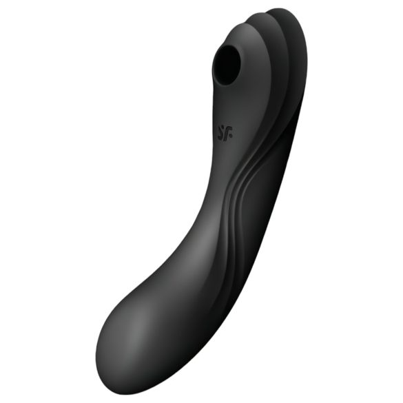 Satisfyer Curvy Trinity 4 - vibrateur 2en1 à vagues d'air (noir)