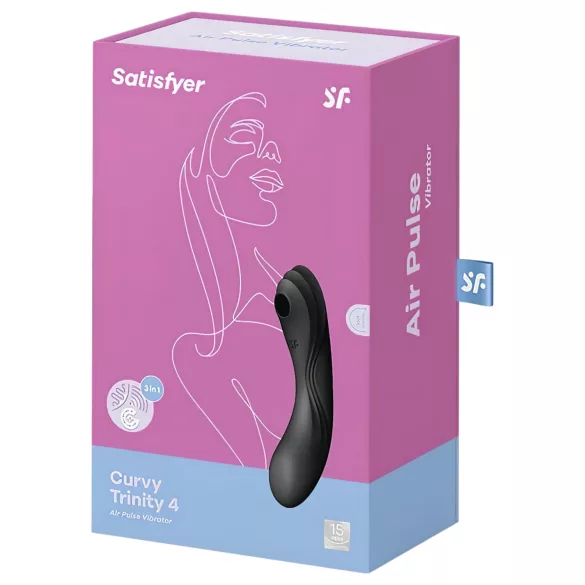 Satisfyer Curvy Trinity 4 - stimulateur 2-en-1 à ondes d’air et vibromasseur