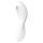 Satisfyer Curvy Trinity 5+ - vibromasseur intelligent 2en1 (blanc)
