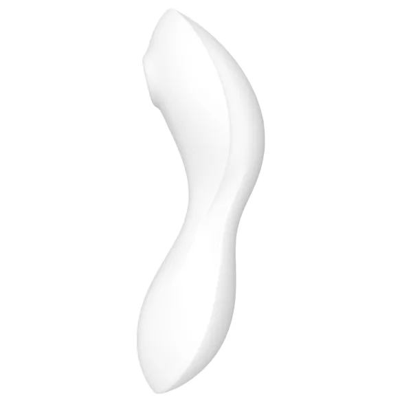 Satisfyer Curvy Trinity 5+ - Vibromasseur 2‑en‑1 contrôlé par application (blanc)