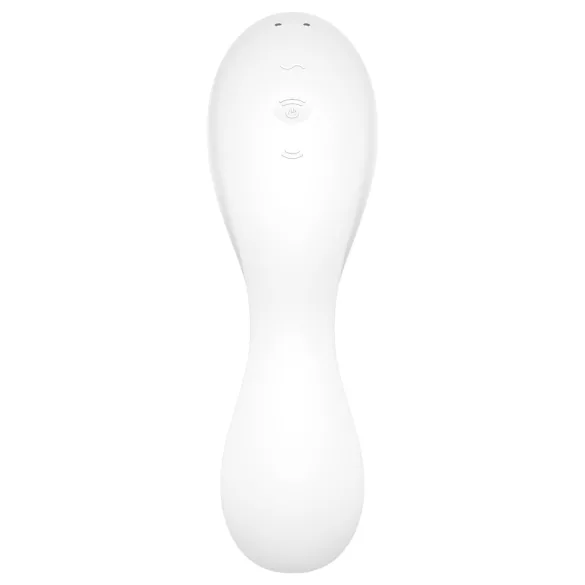 Satisfyer Curvy Trinity 5+ - Vibromasseur 2‑en‑1 contrôlé par application (blanc)