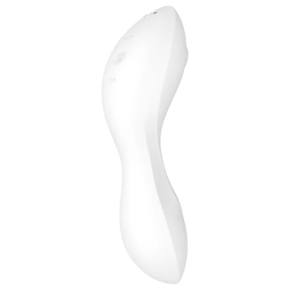 Satisfyer Curvy Trinity 5+ - Vibromasseur 2‑en‑1 contrôlé par application (blanc)