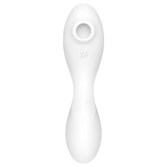 Satisfyer Curvy Trinity 5+ - Vibromasseur 2‑en‑1 contrôlé par application (blanc)