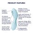 Satisfyer Curvy Trinity 5+ - Intelligent 2en1 vibromasseur (bleu)
