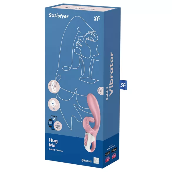 Satisfyer Hug Me - Vibromasseur à bras clitoridien contrôlé par application (rose)