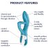 Satisfyer Embrace Me - vibromasseur avec bras clitoridien (turquoise)