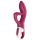 Satisfyer Embrace Me - vibromasseur rouge rechargeable avec bras clitoridien