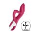 Satisfyer Embrace Me - vibromasseur rouge rechargeable avec bras clitoridien