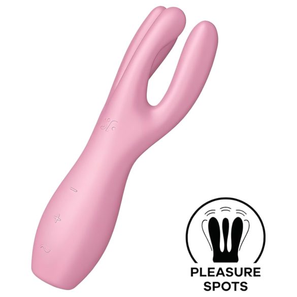 Satisfyer Threesome 3 - vibromasseur clitoridien (rose)