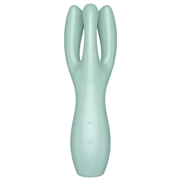 Satisfyer Threesome 3 - vibromasseur clitoridien rechargeable (menthe)