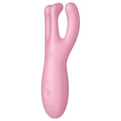   Satisfyer Threesome 4 - vibromasseur clitoridien intelligent (rose)