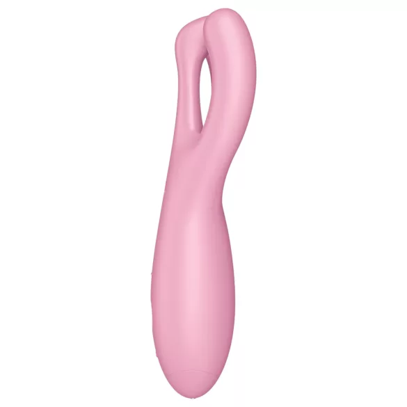 Satisfyer Threesome 4 - Vibromasseur clitoridien contrôlé par application (rose)