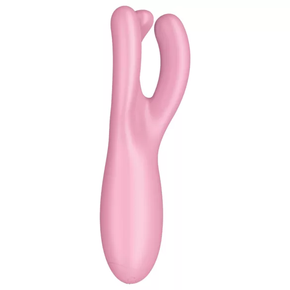 Satisfyer Threesome 4 - Vibromasseur clitoridien contrôlé par application (rose)