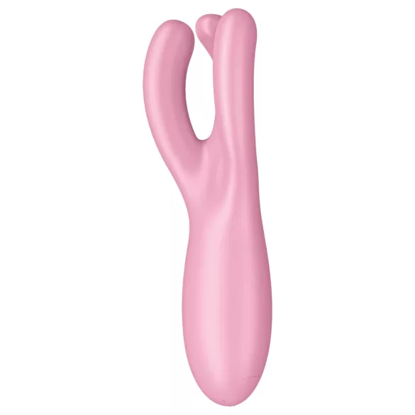 Satisfyer Threesome 4 - Vibromasseur clitoridien contrôlé par application (rose)