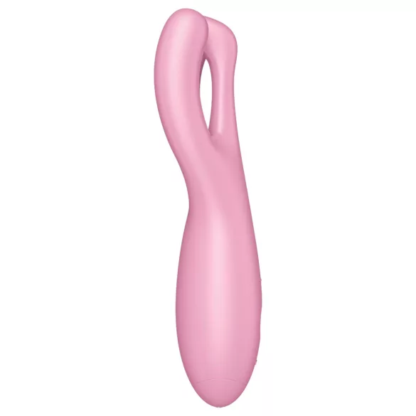Satisfyer Threesome 4 - Vibromasseur clitoridien contrôlé par application (rose)