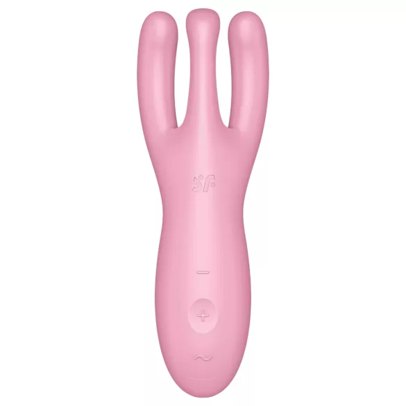 Satisfyer Threesome 4 - Vibromasseur clitoridien contrôlé par application (rose)