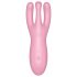 Satisfyer Threesome 4 - vibromasseur clitoridien intelligent (rose)