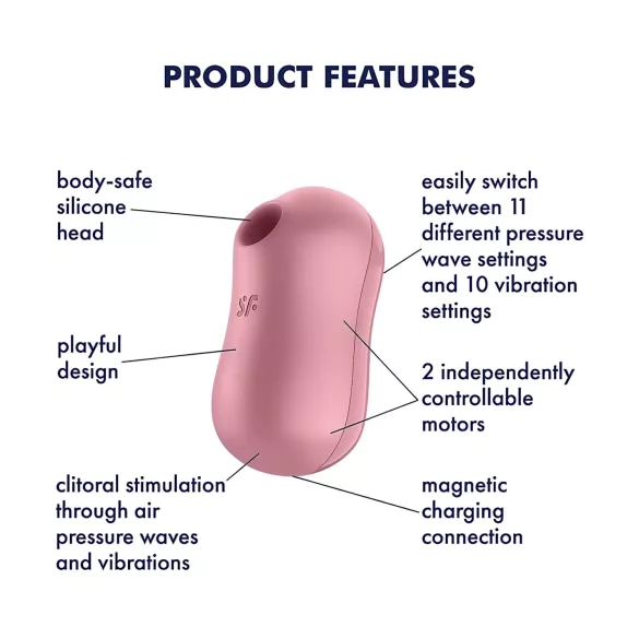 Satisfyer - stimulateur clitoridien à ondes d’air - corail