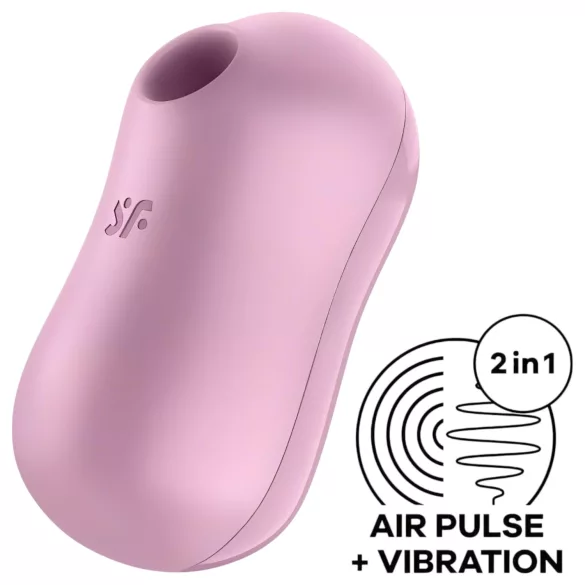 Satisfyer Cotton Candy - stimulateur clitoridien à ondes - rechargeable - violet