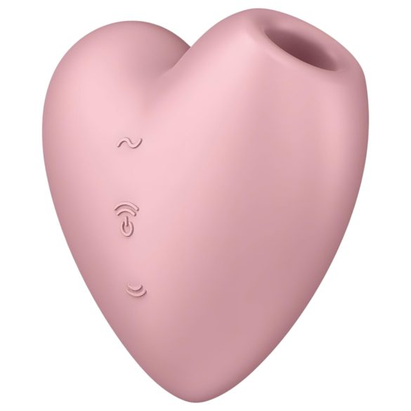 Satisfyer Cutie Heart - Stimulateur Clitoridien Rechargeable à Ondes d'Air (Rose)