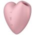 Satisfyer Cutie Heart - Stimulateur Clitoridien Rechargeable à Ondes d'Air (Rose)