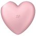 Satisfyer Cutie Heart - Stimulateur Clitoridien Rechargeable à Ondes d'Air (Rose)