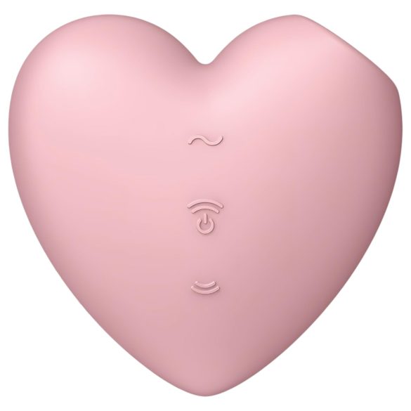 Satisfyer Cutie Heart - Stimulateur Clitoridien Rechargeable à Ondes d'Air (Rose)