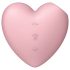 Satisfyer Cutie Heart - Stimulateur Clitoridien Rechargeable à Ondes d'Air (Rose)