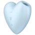 Satisfyer Cutie Heart - Vibromasseur clitoridien à ondes bleues