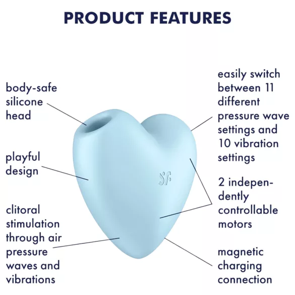 Satisfyer Cutie Heart - stimulateur clitoridien à ondes d’air rechargeable