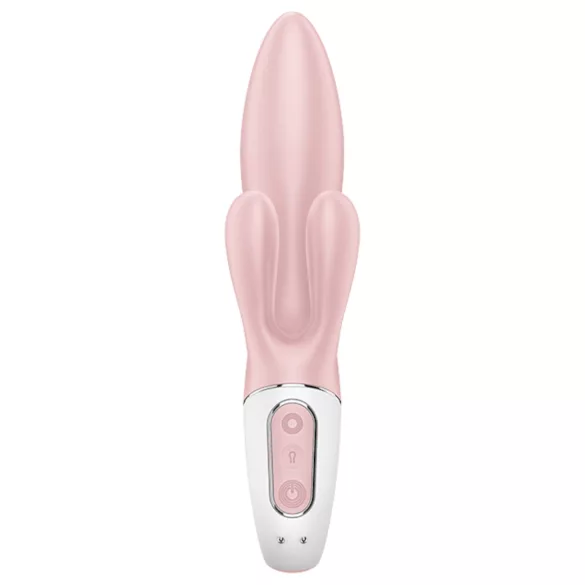 Satisfyer - Vibromasseur rabbit gonflable - silicone rose