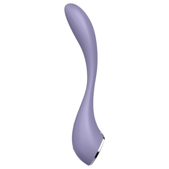 Satisfyer - vibromasseur point G flexible - connecté - silicone violet
