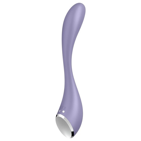 Satisfyer - vibromasseur point G flexible - connecté - silicone violet