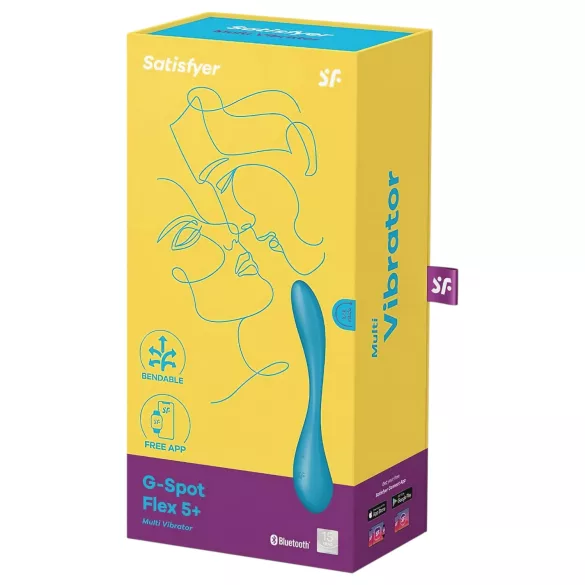 Satisfyer G-Spot Flex 5 - Vibromasseur point G connecté via application (vert)
