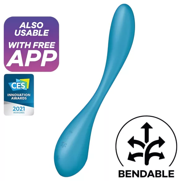 Satisfyer G-Spot Flex 5 - Vibromasseur point G connecté via application (vert)