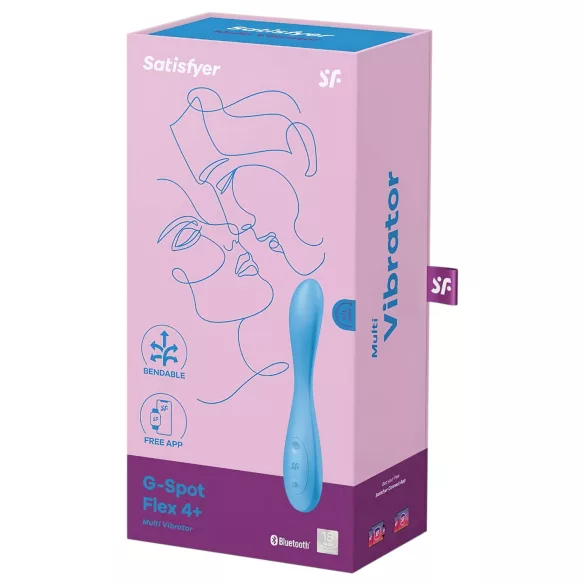 Satisfyer G-Spot Flex 4 - Vibromasseur point G connecté via application (turquoise)