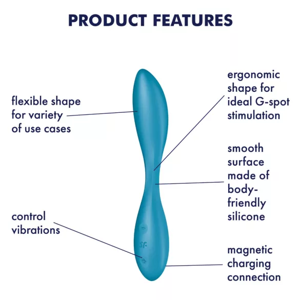 Satisfyer - Vibromasseur point G rechargeable étanche - vert