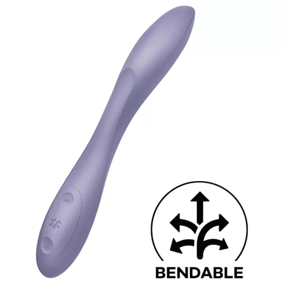 Satisfyer - Vibromasseur point G flexible rechargeable étanche - violet