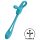 Satisfyer Plug & Play - vibro anal et cockring rechargeable (bleu)