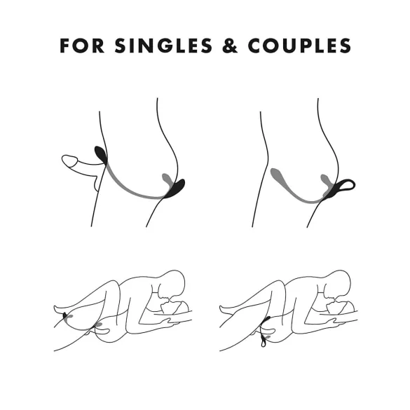 Satisfyer Plug & Play - vibromasseur anal rechargeable et cockring bleu